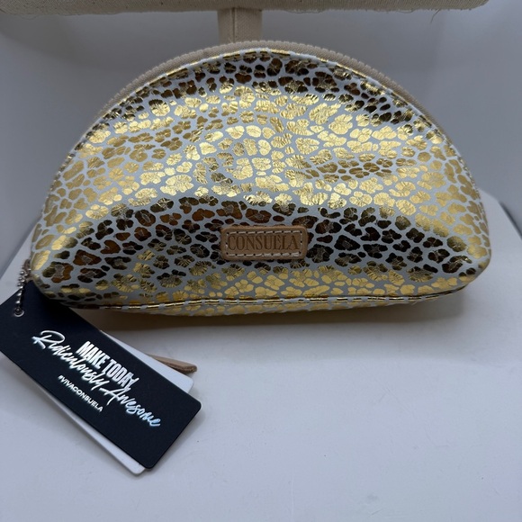 Consuela Handbags - Consuela Gold Cosmetic Bag